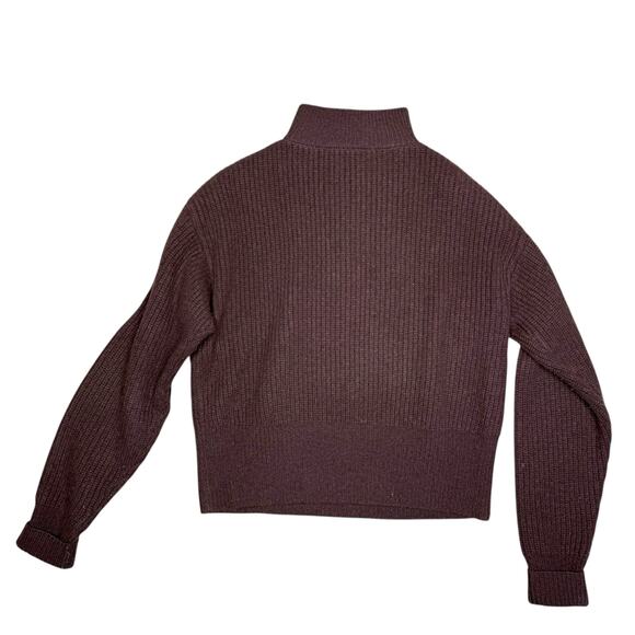 Divine Heritage x REVOLVE Cropped Henley Wool Zip Sweater Small - Picture 5 of 9